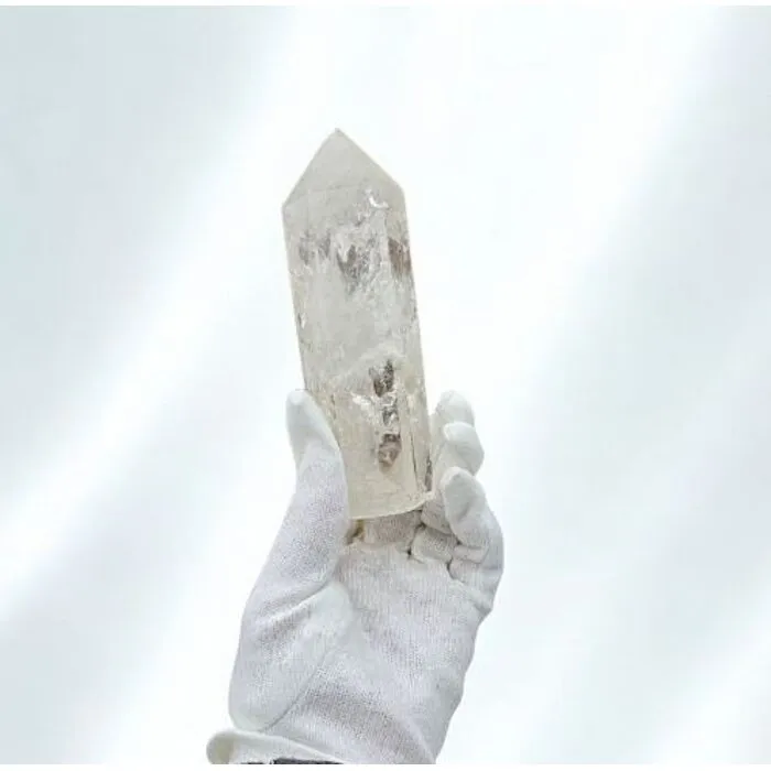 Bergkristal Punt 285 Gram – Vrijstaande Edelsteen Punt ca. 12 cm