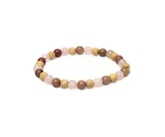 Armband thuliet, rozenkwarts en tulsi