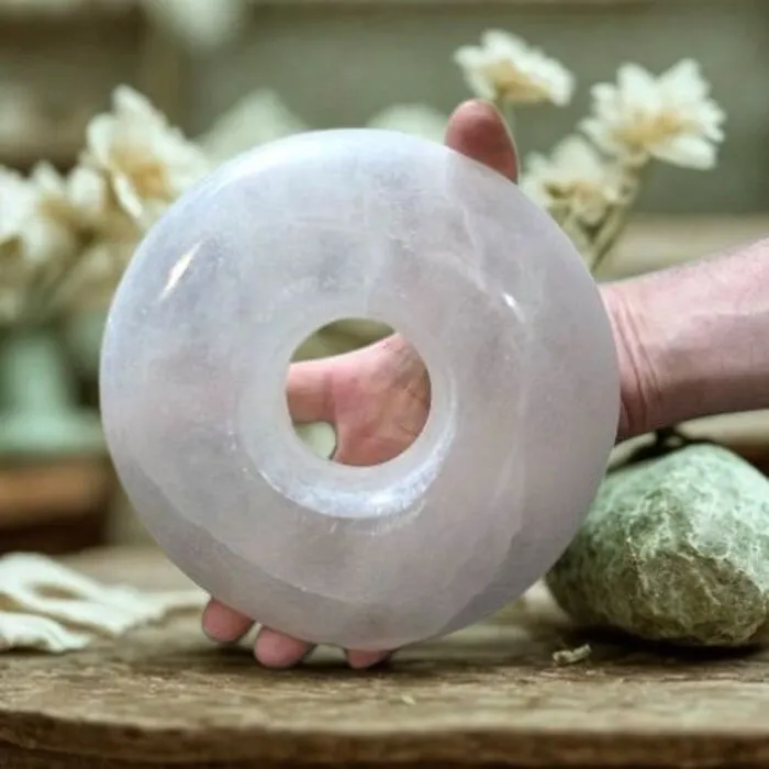Seleniet decoratie donut XXL 18 - 19cm