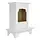 Altaar op Voet Mangohout Whitewash | Houten Altaar 30 cm