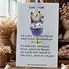Gelukshanger Japanse kat met kaartje