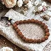 Mala armband rudraksha met boeddha hoofd