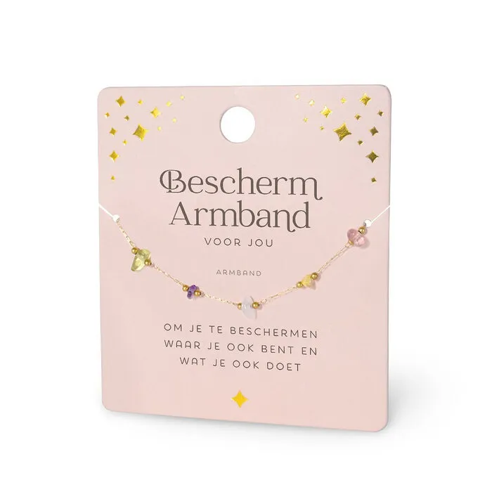 Edelsteen Armband Beschermarmband | RVS Armband met Edelstenen