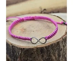 Infinity Armband Roze Sterling Zilver