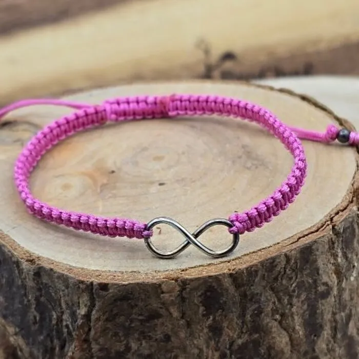 Infinity Armband Roze Sterling Zilver