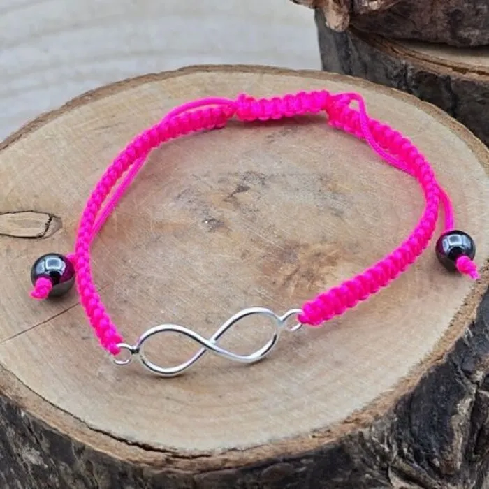Armband Infinity roze