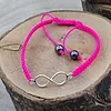 Armband Infinity roze