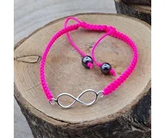 Armband Infinity roze