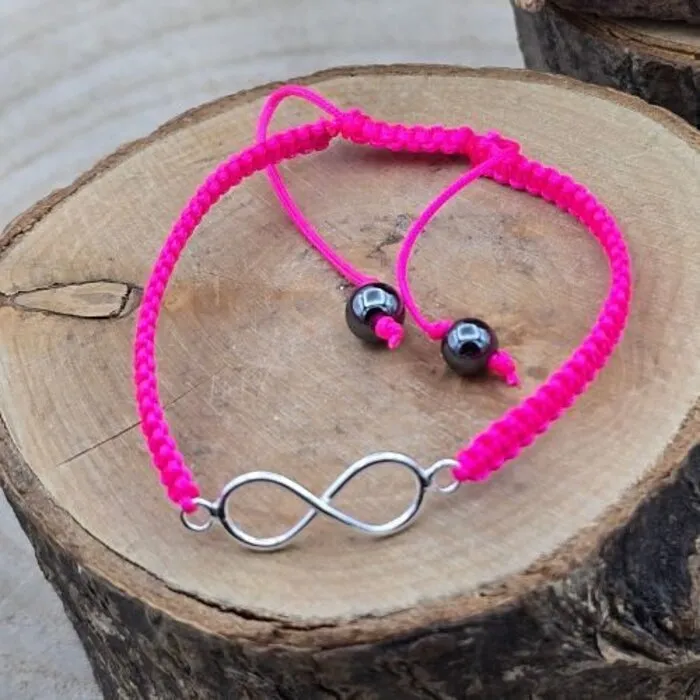Armband Infinity roze