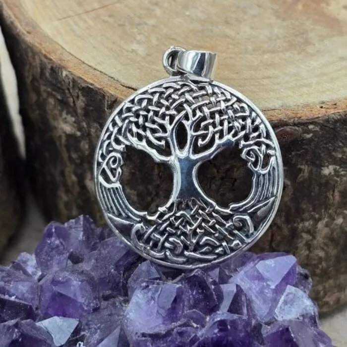 Tree of life hanger zilver