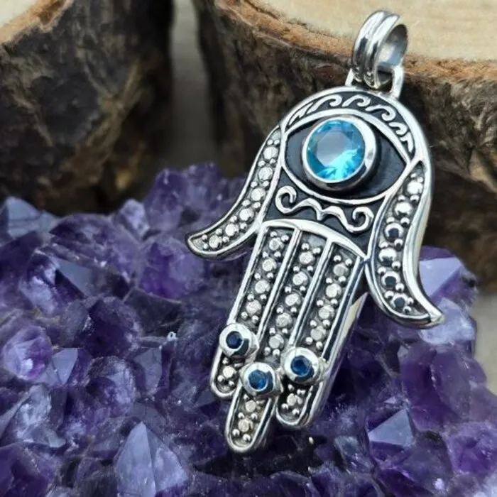Zilver hanger hand van Fatima