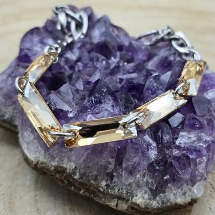 Swarovski kristal armband golden shadow