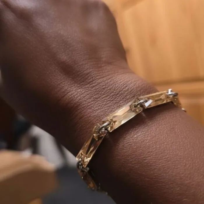 Swarovski kristal armband golden shadow