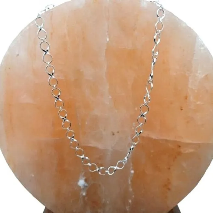 Collier met Lemniscaat Symbolen – 925 Sterling Zilver