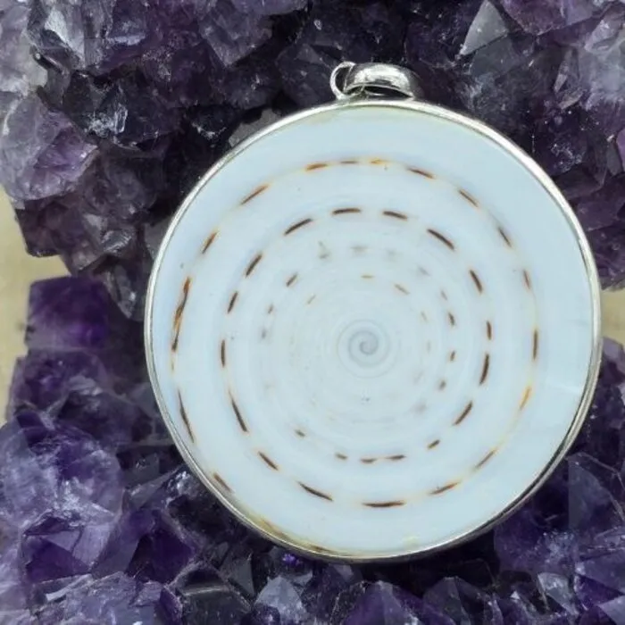 Zilver hanger shiva eye rond