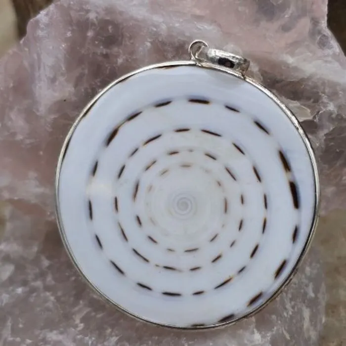 Zilver hanger shiva eye rond