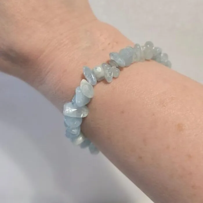 Aquamarijn splitarmband