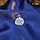 Hanger zilver rond met muzieknoten