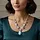 Luxe collier Larimar - Sterling zilver