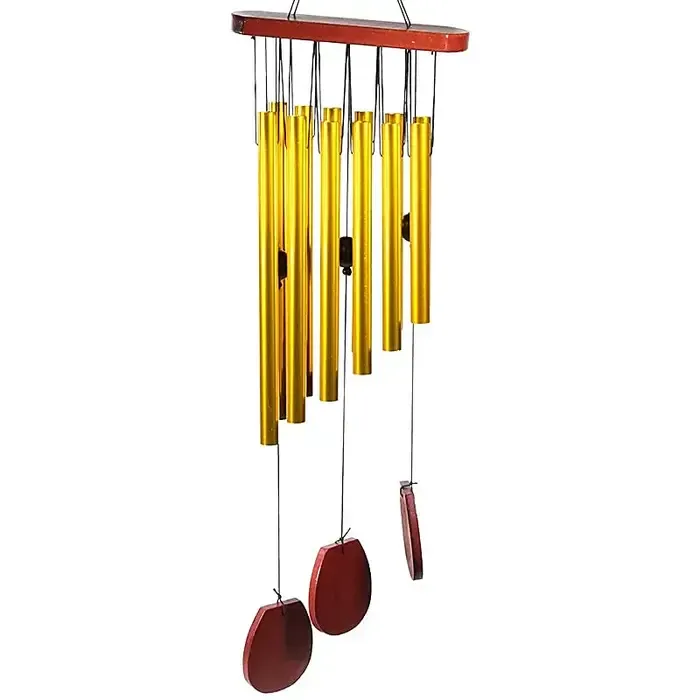 Windorgel met 12 Buizen Houten Windgong 70 cm