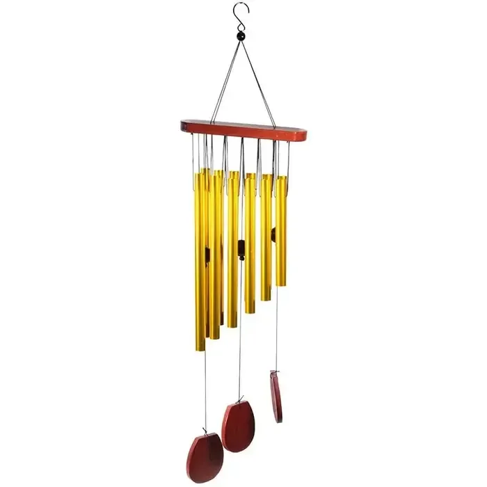 Windorgel met 12 Buizen Houten Windgong 70 cm