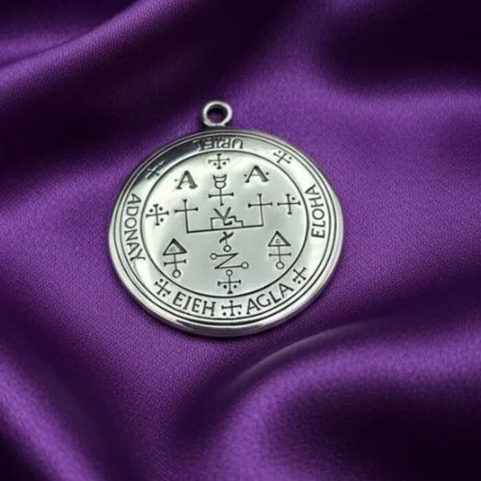 Aartsengel Uriël Sigil Hanger Zilver 925 – Spiritueel Beschermingssymbool
