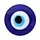 Beschermsteen boze oog met kaartje