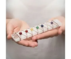 Seleniet edelsteen oplaadplaat chakra kralen