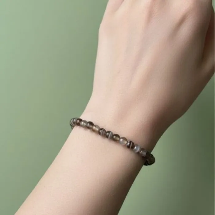 Agaat armband elastisch 4 mm