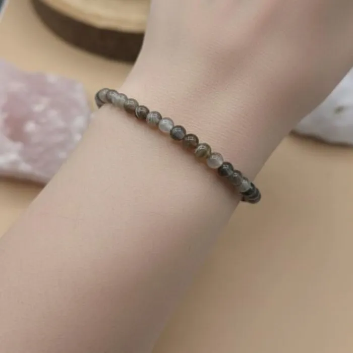 Agaat armband elastisch 4 mm
