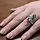 Ring zilver blauwe labradoriet maat 8