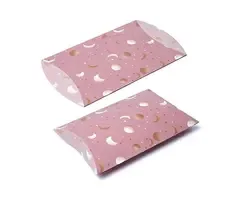 Geschenkverpakking roze maan en sterren