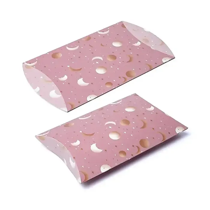 Geschenkverpakking  roze maan en sterren