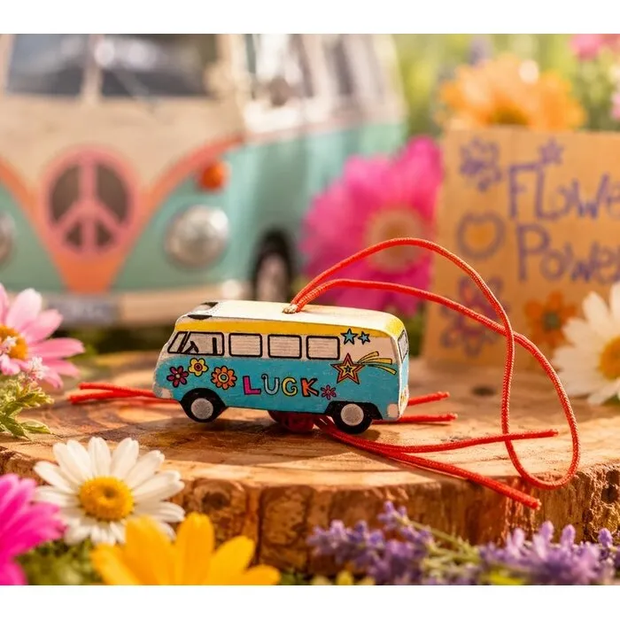 Gelukshanger hippie busje