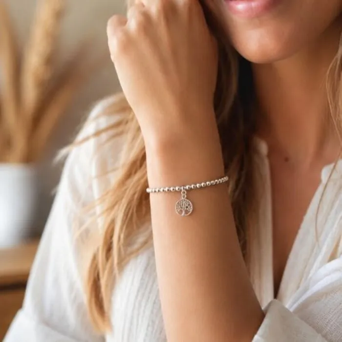 Armband zilver met levensboom