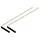 Wichelroede messing 35 cm - handgrepen van mangohout
