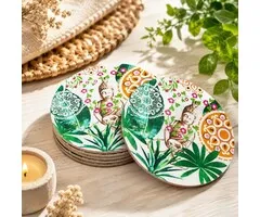 Boeddha paradijs onderzetters set van 6