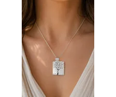 Levensboom zilver wit gekleurd