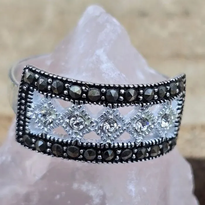 Zilveren ring Shine