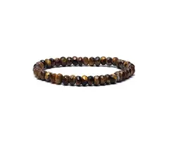 Armband tijgeroog facet