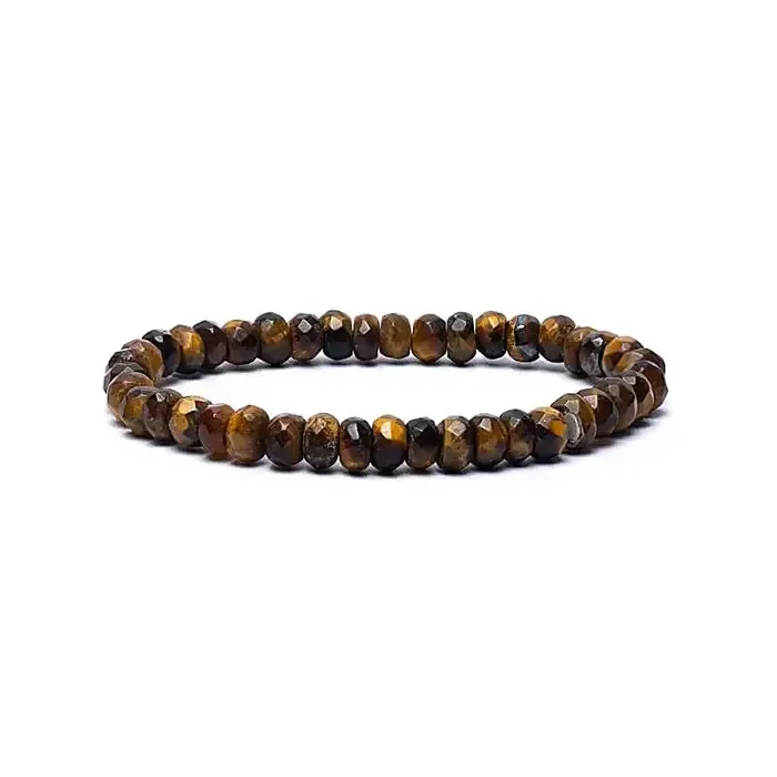 Armband tijgeroog facet AA kwaliteit elastisch