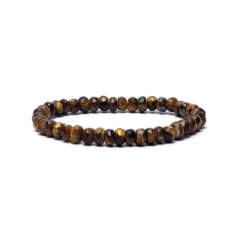 Armband tijgeroog facet