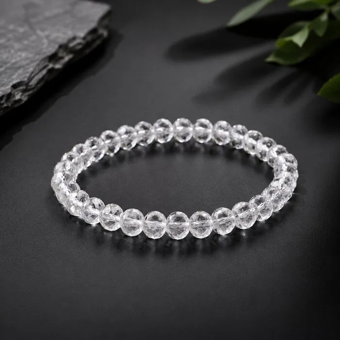 Armband bergkristal facet AA kwaliteit elastisch