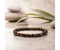 Armband tijgeroog facet