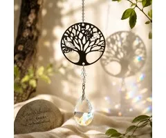 Kristal met Tree of Life – Regenboogkristal met Vlinders