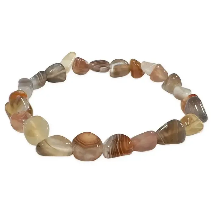 Armband met getrommelde Agaat