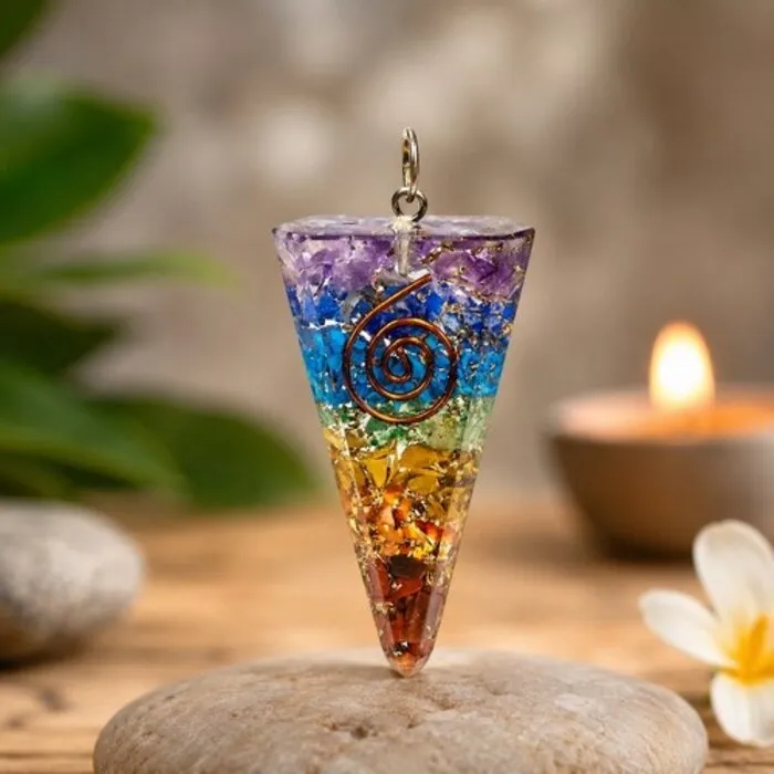 Orgone regenboog pegel hanger