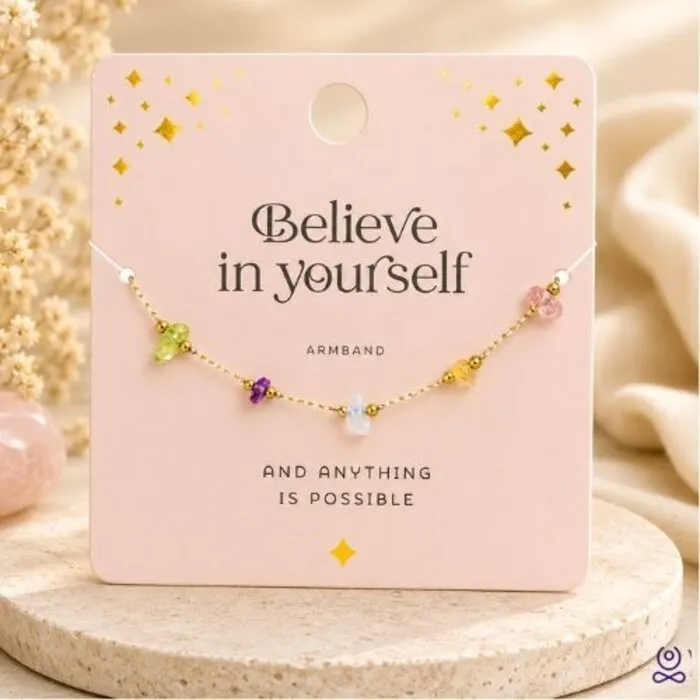 Edelsteen Armband Believe | Cadeau Armband met Edelstenen