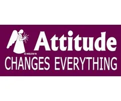 Bumper Sticker Attitude changes everything