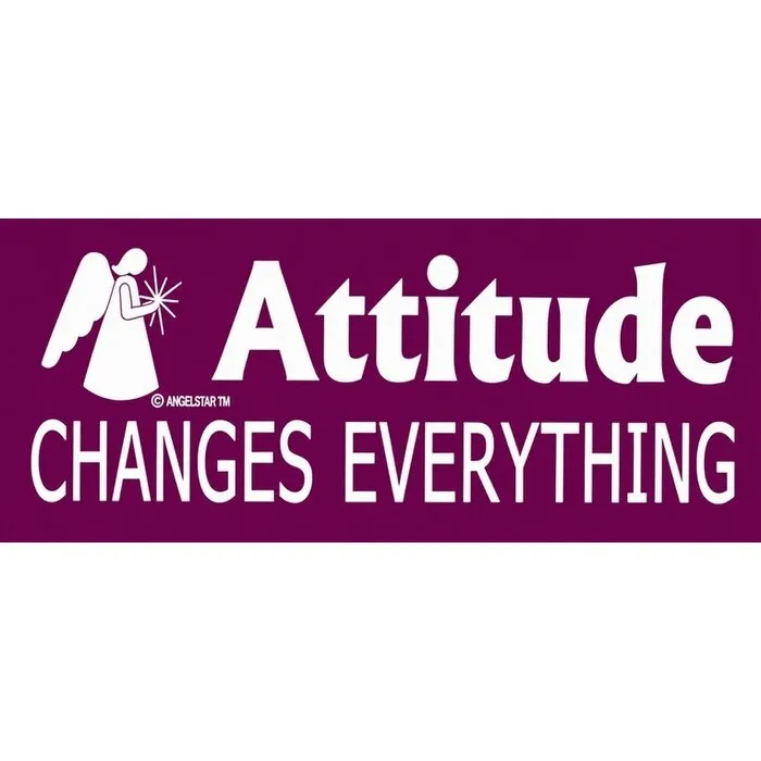Bumper Sticker Attitude changes everything